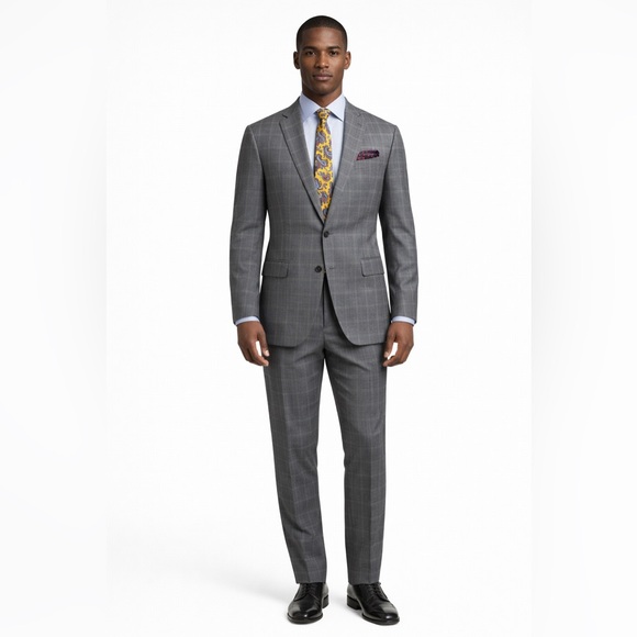 NEW! Roundtree & Yorke Yellow Paisley Tie - Picture 3 of 5